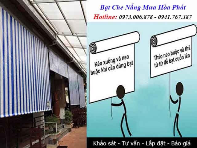 Bạt che nắng mưa chuyên dụng